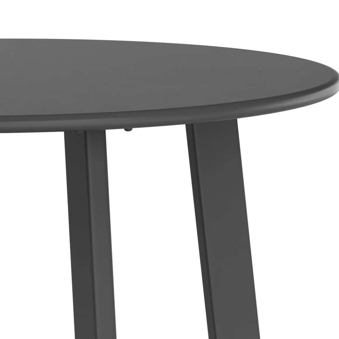 Beistelltisch Metall BERVIN rund 70 x 40 cm anthrazit
