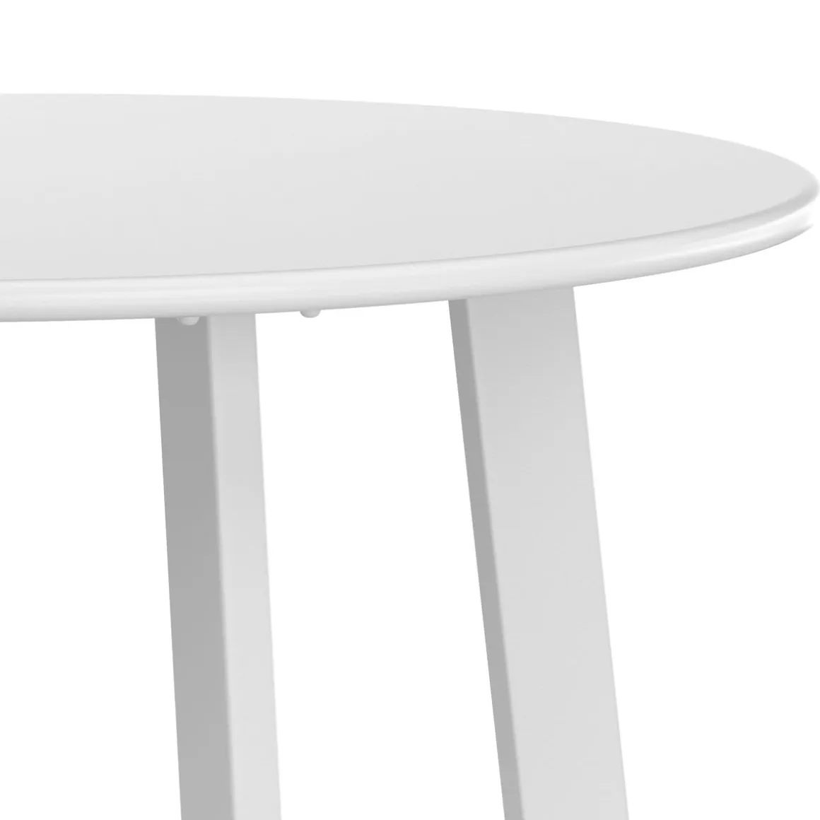 Beistelltisch Metall BERVIN rund 70 x 40 cm weiss