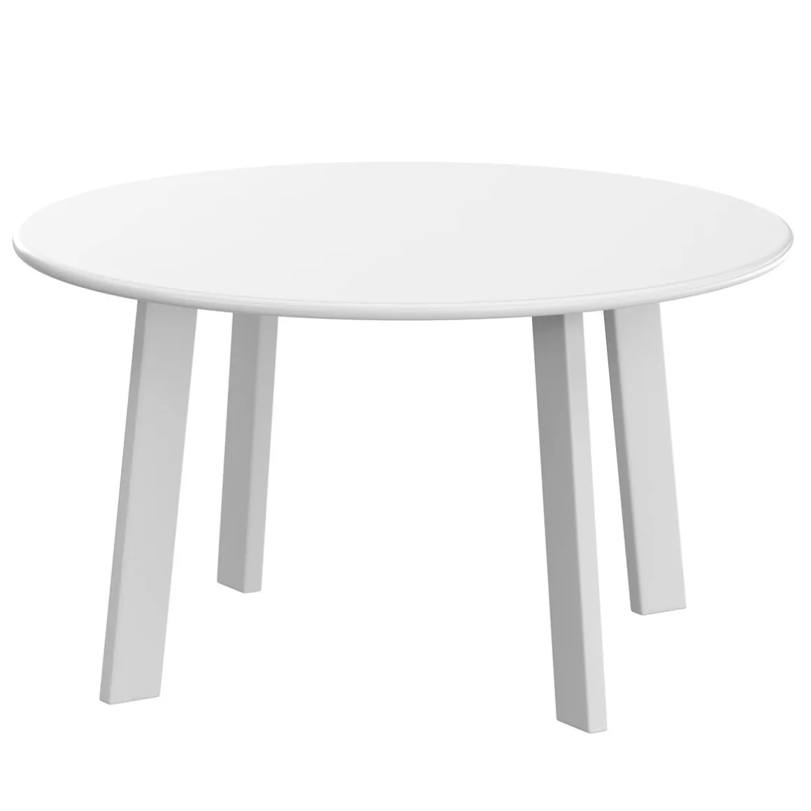 Beistelltisch Metall BERVIN rund 70 x 40 cm weiss