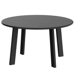 Beistelltisch Metall BERVIN rund 70 x 40 cm schwarz