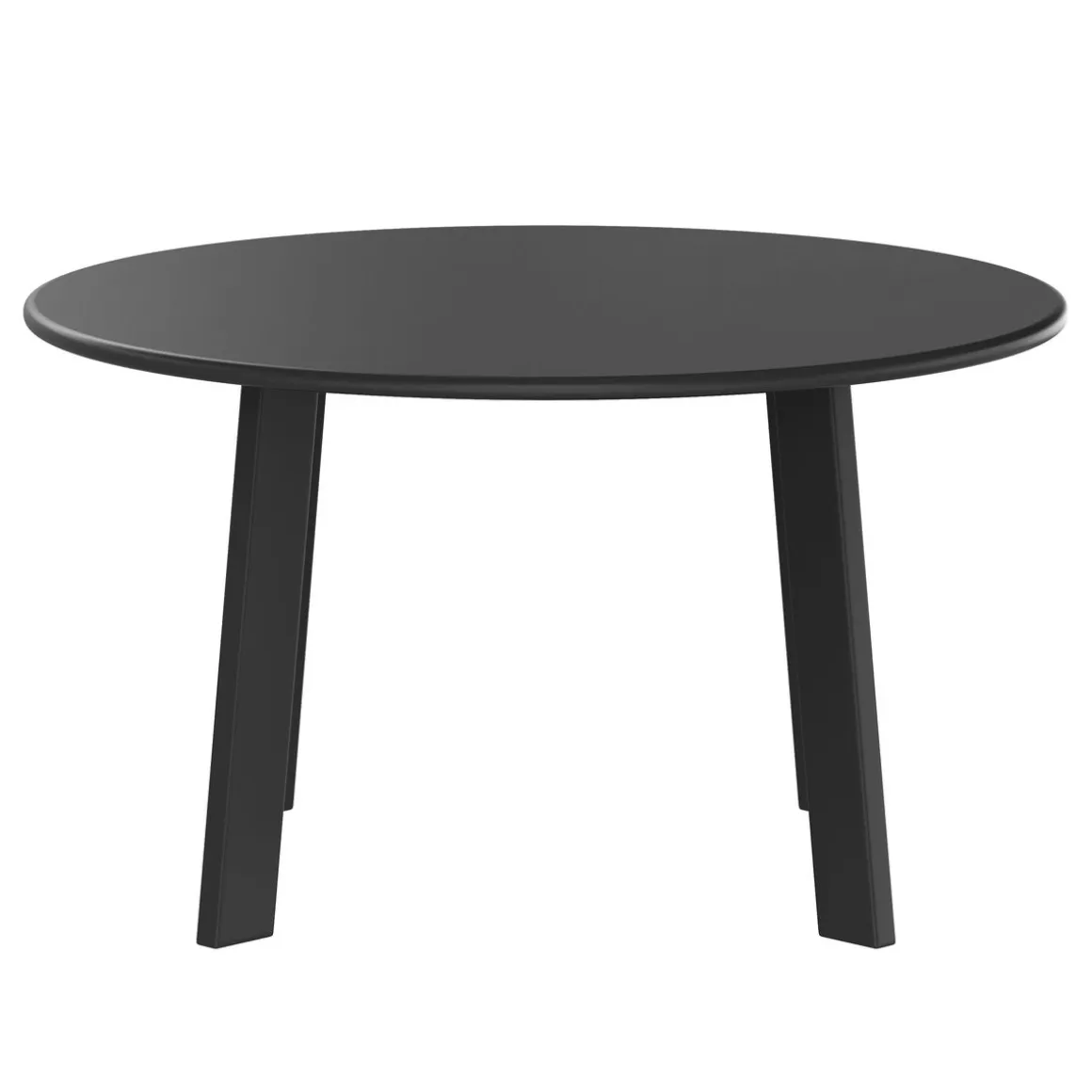 Beistelltisch Metall BERVIN rund 70 x 40 cm schwarz