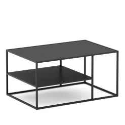 Beistelltisch Metall NITE 90 x 60 x 45 cm schwarz