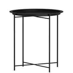 Beistelltisch Metall VILAC rund 47 x 51 cm schwarz