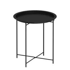 Beistelltisch Metall VILAC rund 47 x 51 cm schwarz