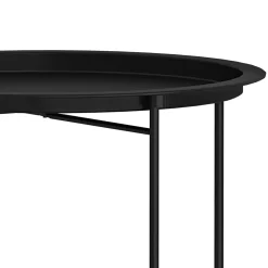 Beistelltisch Metall VILAC rund 47 x 51 cm schwarz