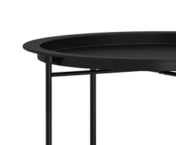 Beistelltisch Metall VILAC rund 47 x 51 cm schwarz