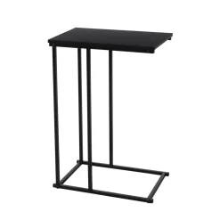 Beistelltisch Metall 40 x 26 x 58 cm schwarz