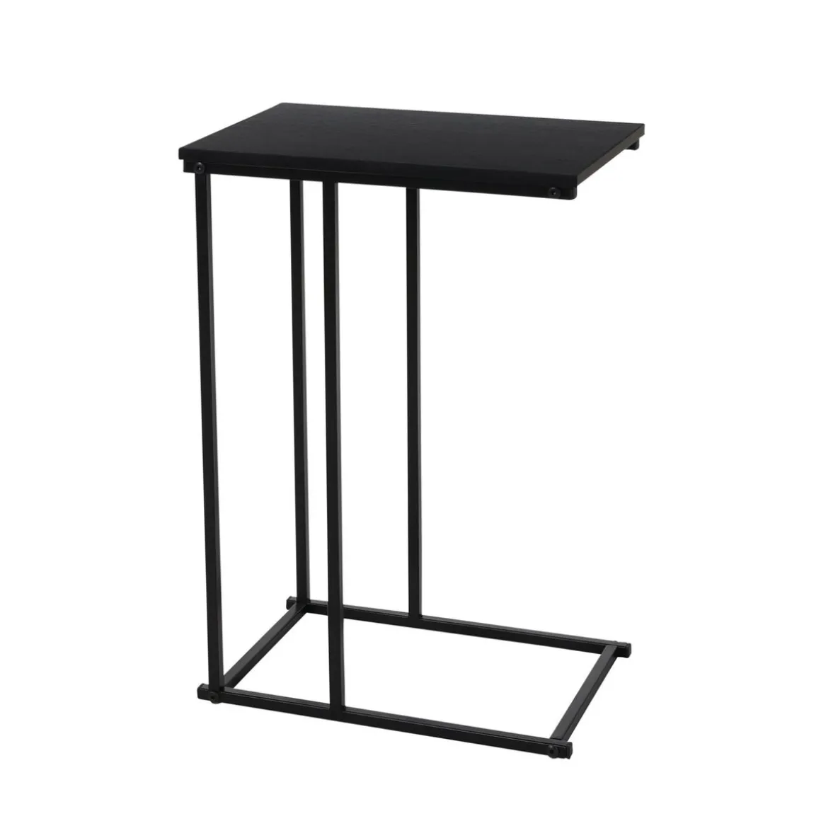 Beistelltisch Metall 40 x 26 x 58 cm schwarz