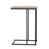 Beistelltisch Metall 40 x 26 x 58 cm schwarz/braun