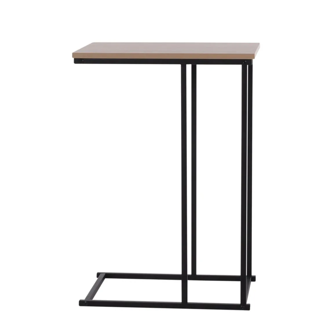 Beistelltisch Metall 40 x 26 x 58 cm schwarz/braun