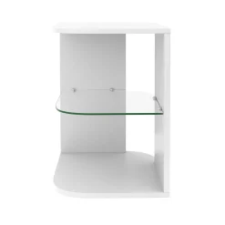 Beistelltisch MORTEN 40 x 40 x 56 cm weiss