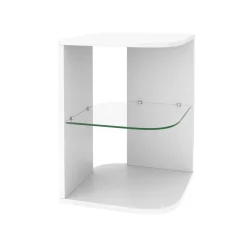 Beistelltisch MORTEN 40 x 40 x 56 cm weiss