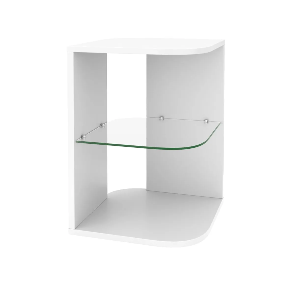 Beistelltisch MORTEN 40 x 40 x 56 cm weiss
