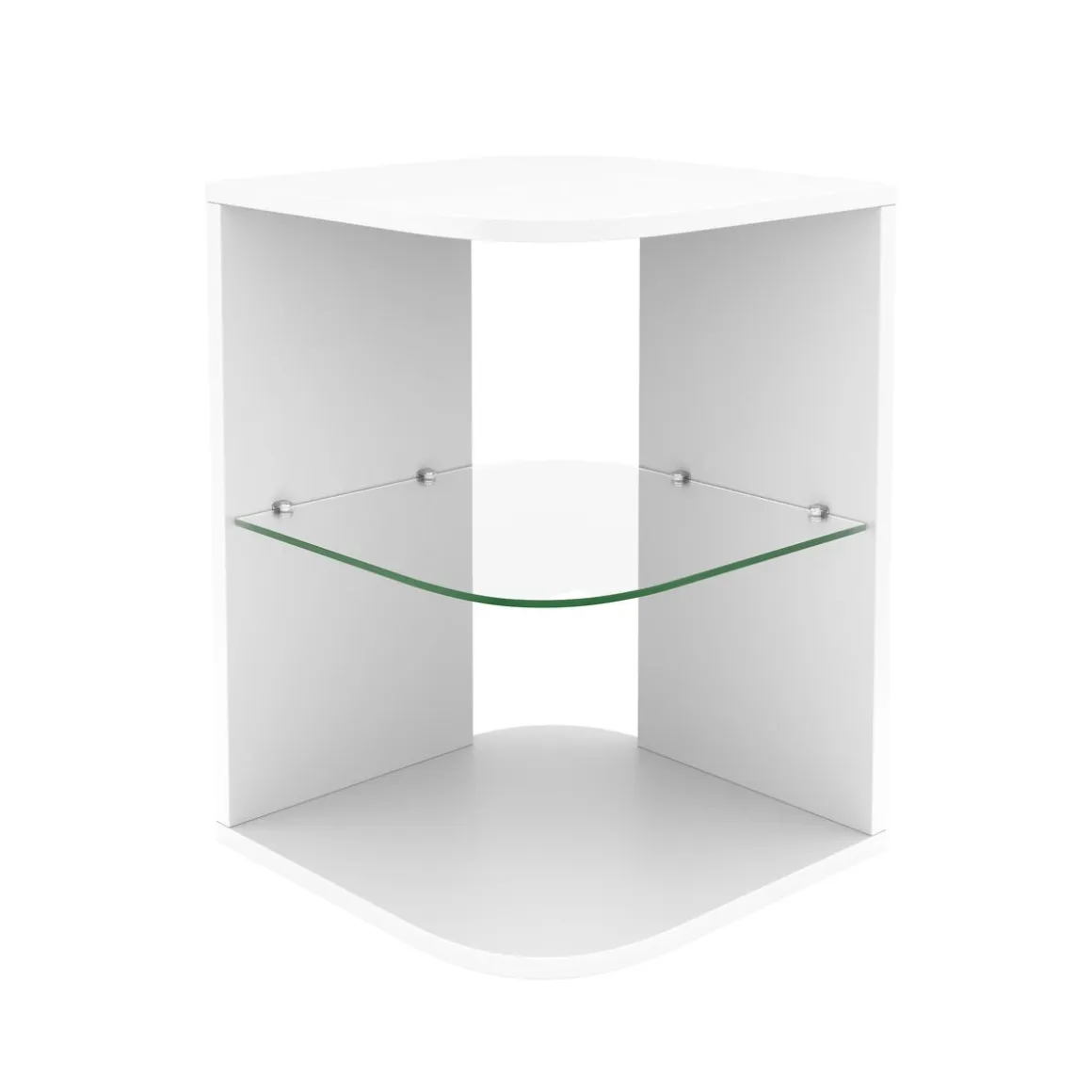 Beistelltisch MORTEN 40 x 40 x 56 cm weiss