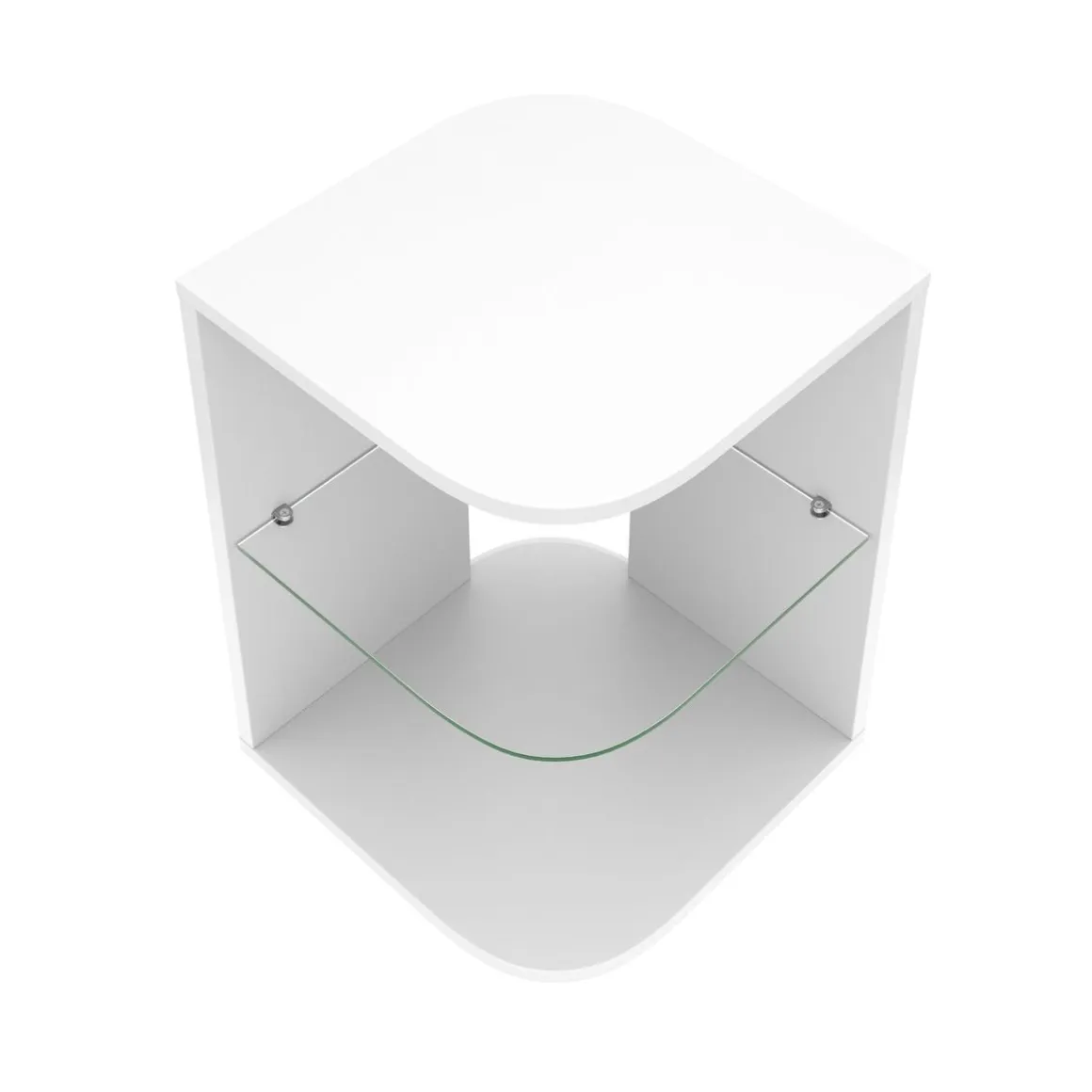 Beistelltisch MORTEN 40 x 40 x 56 cm weiss