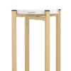 Beistelltisch PANO rund 22 x 22 x 57 cm weiss/gold