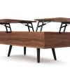 Beistelltisch PRISMA mit Stauraum 100 x 50 x 40 cm braun