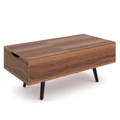 Beistelltisch PRISMA mit Stauraum 100 x 50 x 40 cm braun
