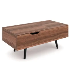 Beistelltisch PRISMA mit Stauraum 100 x 50 x 40 cm braun