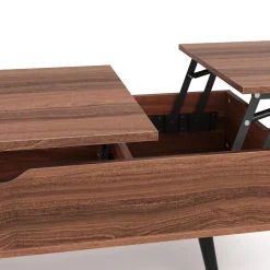 Beistelltisch PRISMA mit Stauraum 100 x 50 x 40 cm braun