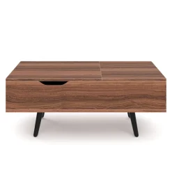 Beistelltisch PRISMA mit Stauraum 100 x 50 x 40 cm braun
