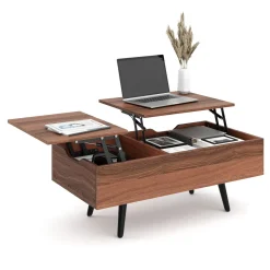 Beistelltisch PRISMA mit Stauraum 100 x 50 x 40 cm braun