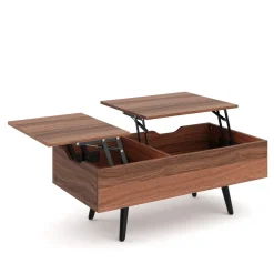 Beistelltisch PRISMA mit Stauraum 100 x 50 x 40 cm braun