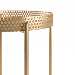 Beistelltisch RIMMA rund 43 x 47 cm gold