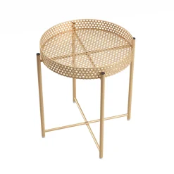 Beistelltisch RIMMA rund 43 x 47 cm gold