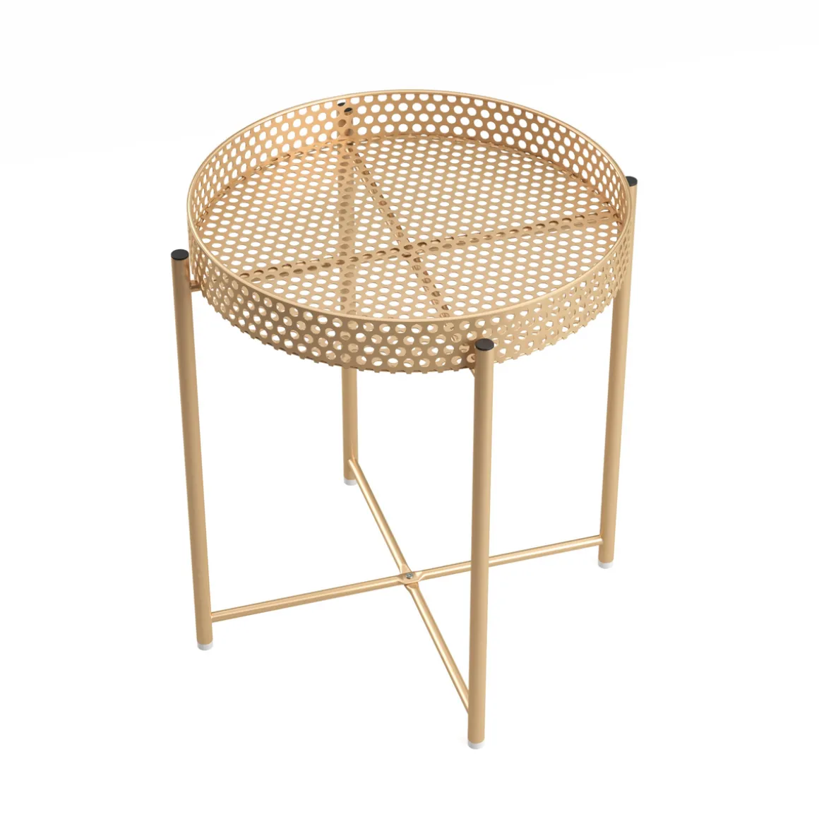 Beistelltisch RIMMA rund 43 x 47 cm gold