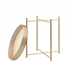 Beistelltisch RIMMA rund 43 x 47 cm gold