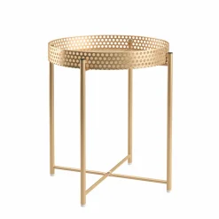 Beistelltisch RIMMA rund 43 x 47 cm gold