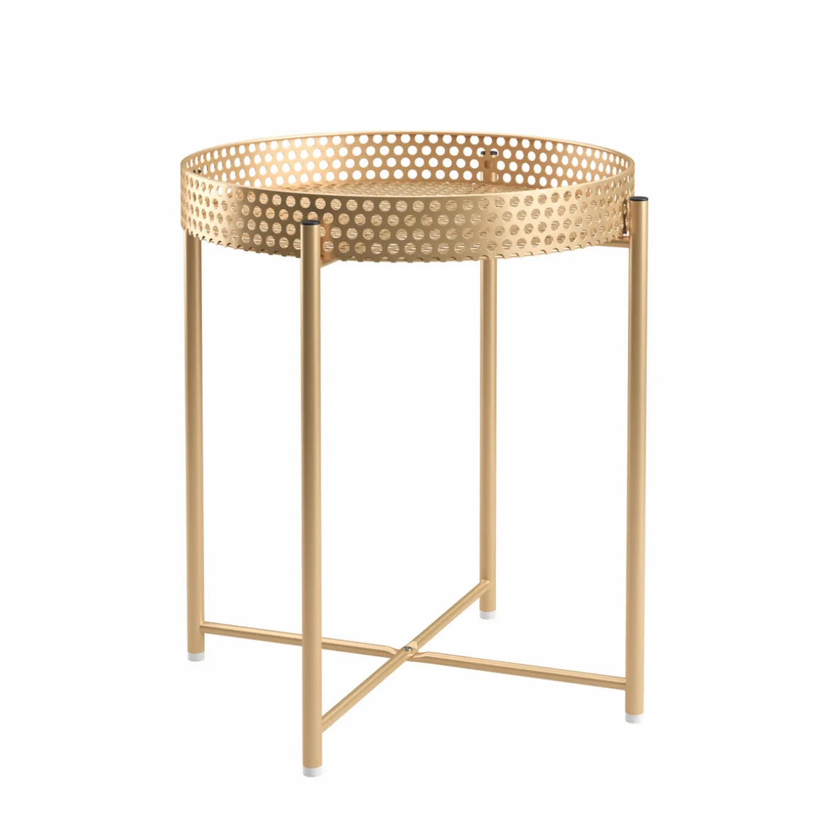 Beistelltisch RIMMA rund 43 x 47 cm gold