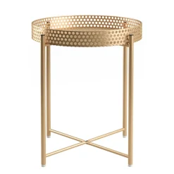 Beistelltisch RIMMA rund 43 x 47 cm gold