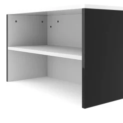 Beistelltisch ROANA 118 x 60 x 37 cm weiss/schwarz
