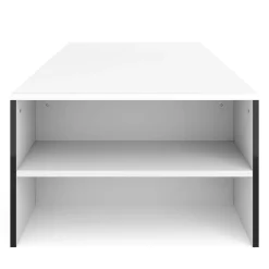 Beistelltisch ROANA 118 x 60 x 37 cm weiss/schwarz