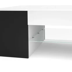Beistelltisch ROANA 118 x 60 x 37 cm weiss/schwarz