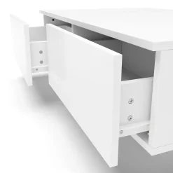 Beistelltisch TALA mit Schubladen 88 x 60 x 31 cm weiss