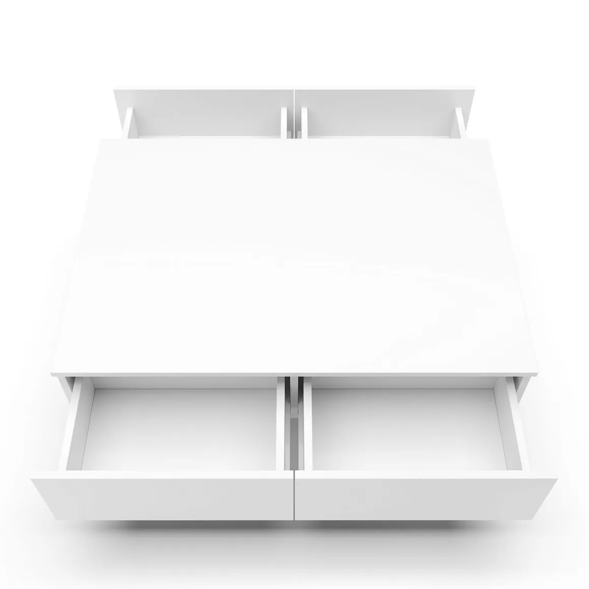 Beistelltisch TALA mit Schubladen 88 x 60 x 31 cm weiss