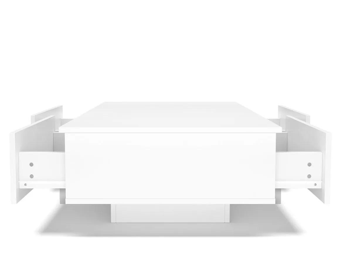 Beistelltisch TALA mit Schubladen 88 x 60 x 31 cm weiss
