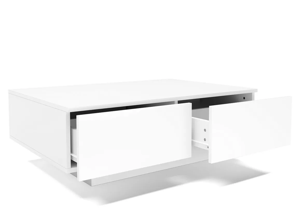 Beistelltisch TALA mit Schubladen 88 x 60 x 31 cm weiss