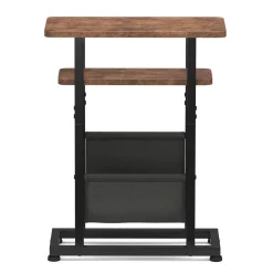 Beistelltisch Vintage BONITA mit Zeitungsablage 42 x 18 x 55 cm