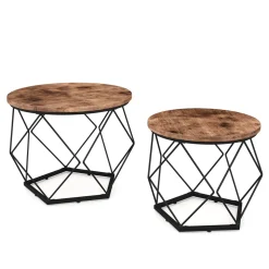 Beistelltisch Vintage BONITA rund 2-teilig