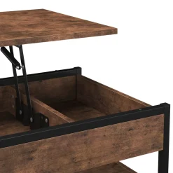 Beistelltisch Vintage BONITA mit Stauraum 100 x 50 x 48 - 62 cm