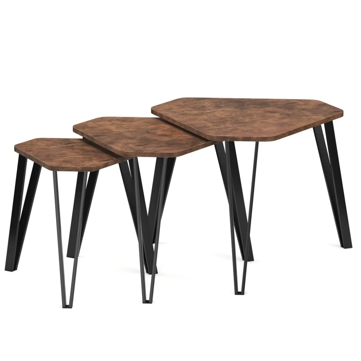 Beistelltisch Vintage BONITA 3-teilig