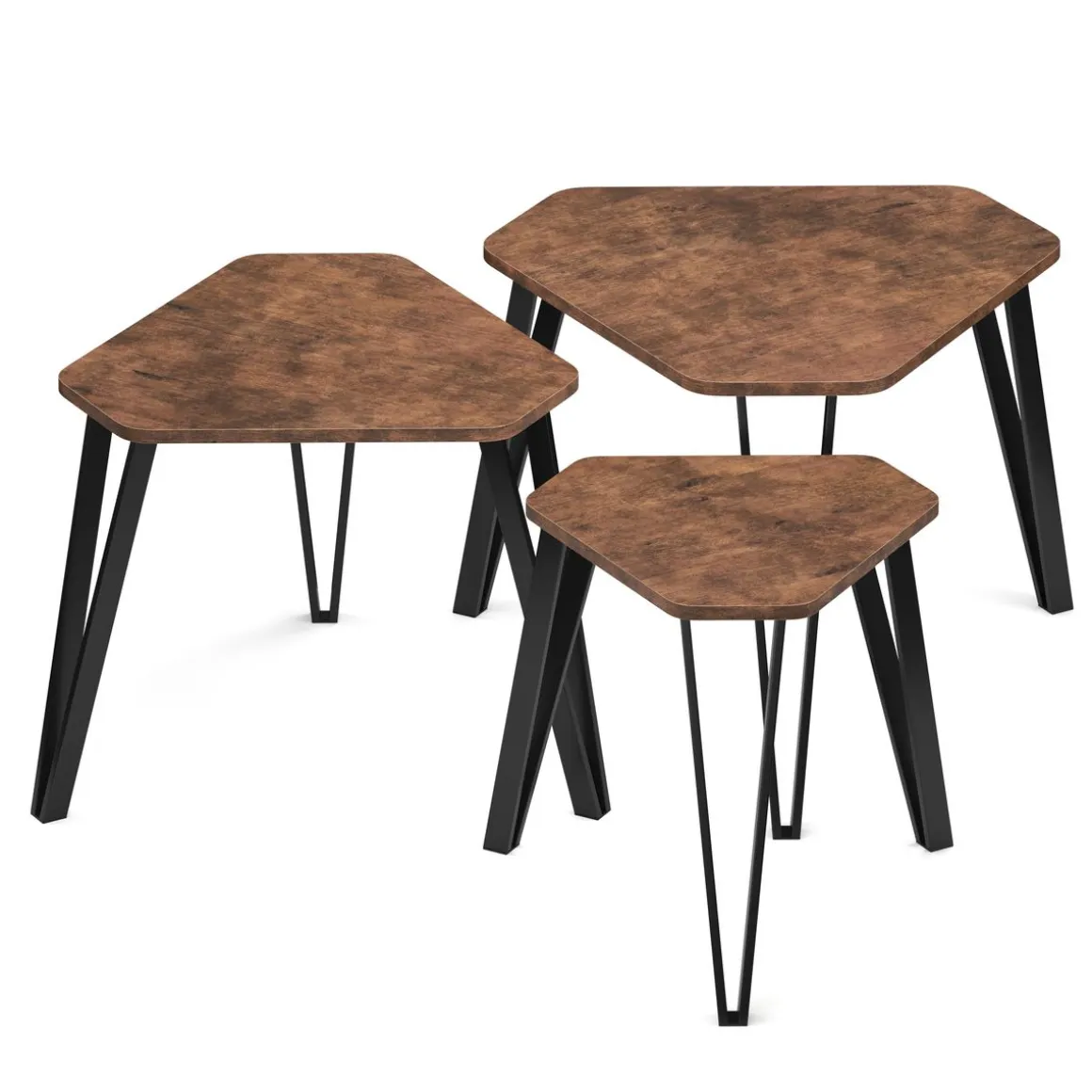Beistelltisch Vintage BONITA 3-teilig