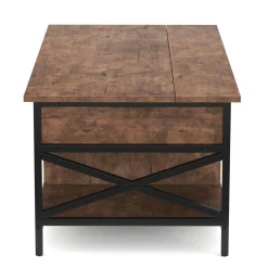 Beistelltisch Vintage BONITA mit Stauraum 100 x 60 x 48 - 62 cm