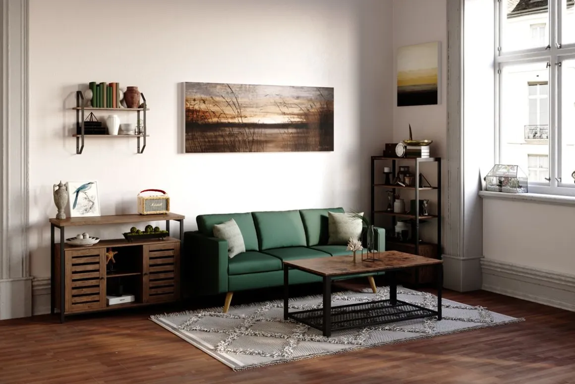 Beistelltisch Vintage BONITA 106 x 60 x 45 cm