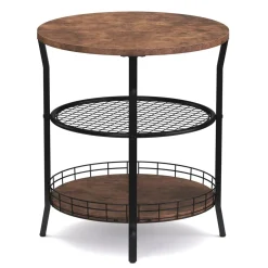 Beistelltisch Vintage BONITA rund 48 x 63 cm