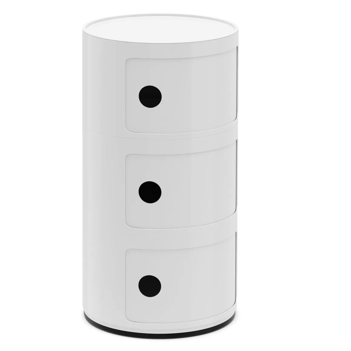 Beistelltisch VLADIK rund mit Stauraum 32 x 58 cm weiss